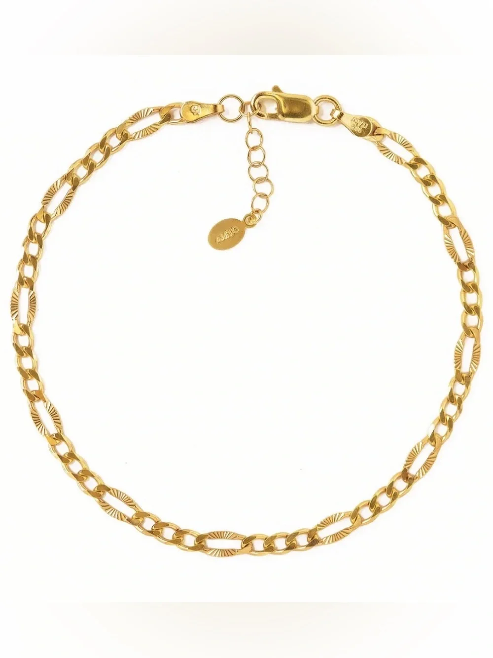 ☀️Mayamar Gold Figaro Link Bracelet☀️